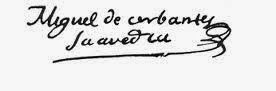 Cervantes escribía con B su apellido